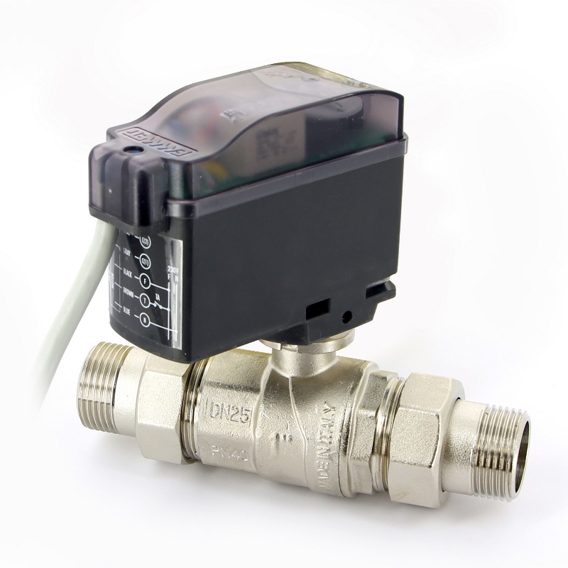 Кран шаровой с разъемными соединениями НН двухходовой MODULO COMPACT с сервоприводом EMMETI 1" 01425804 - Вид №2