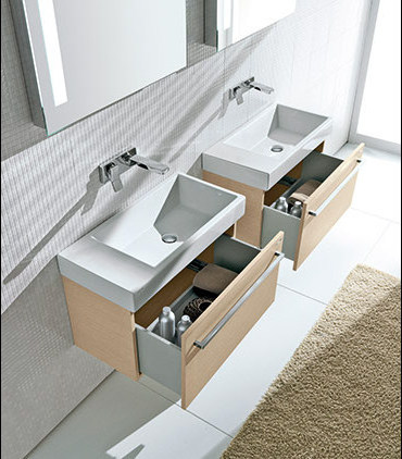 SET1 Комплект мебели cm 75 (p. 37) + 75 (p. 37) Berloni Bagno 43280 - Вид №4