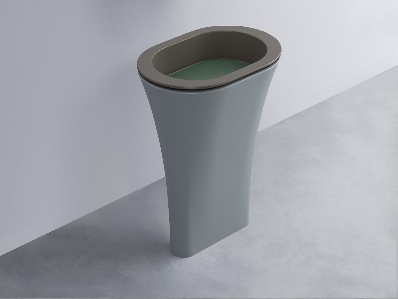 AMLA65-FN+AMPILO-MU+AMCOLO-BR Раковина Amedeo Ovale отдельностоящая cielo Enjoy + Amedeo Ceramica Cielo