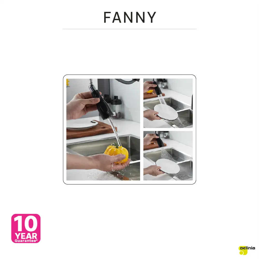 Кухонный смеситель DELINIA Fanny в матово-черном исполнении 84752045 STLM-0878106 - Вид №15