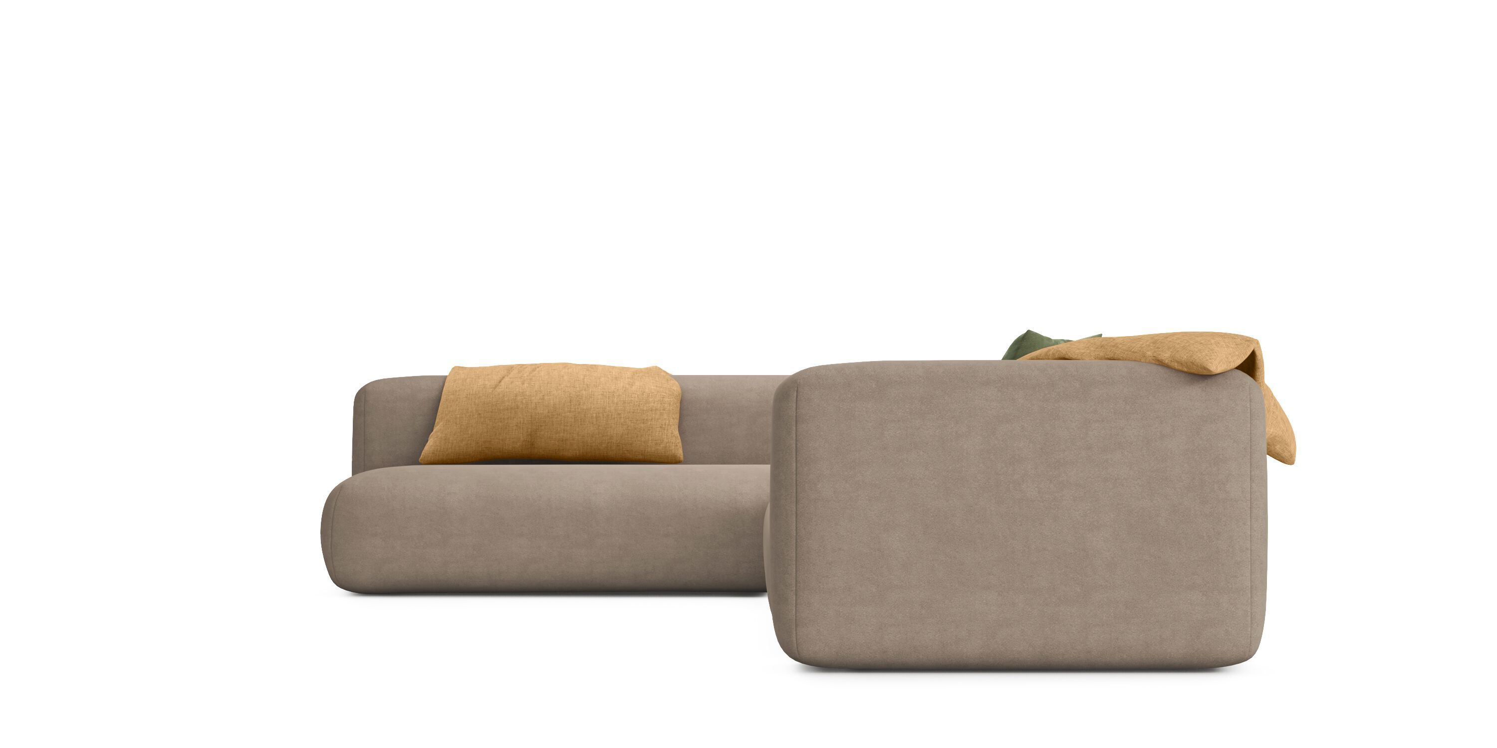 Тканевый диван с полуостровом HANNABI MODEL NO.03 BEIGE ARCH-00065130 - Вид №1