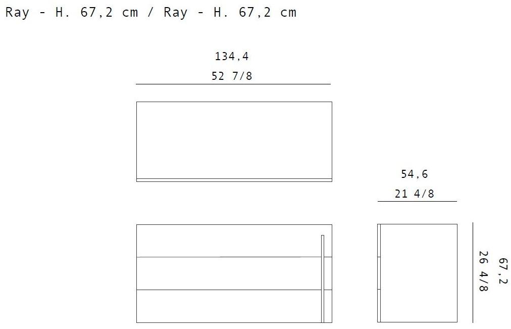 Лакированный комод со встроенными ручками Ray Santreyd sun-id-1383352 - Вид №3