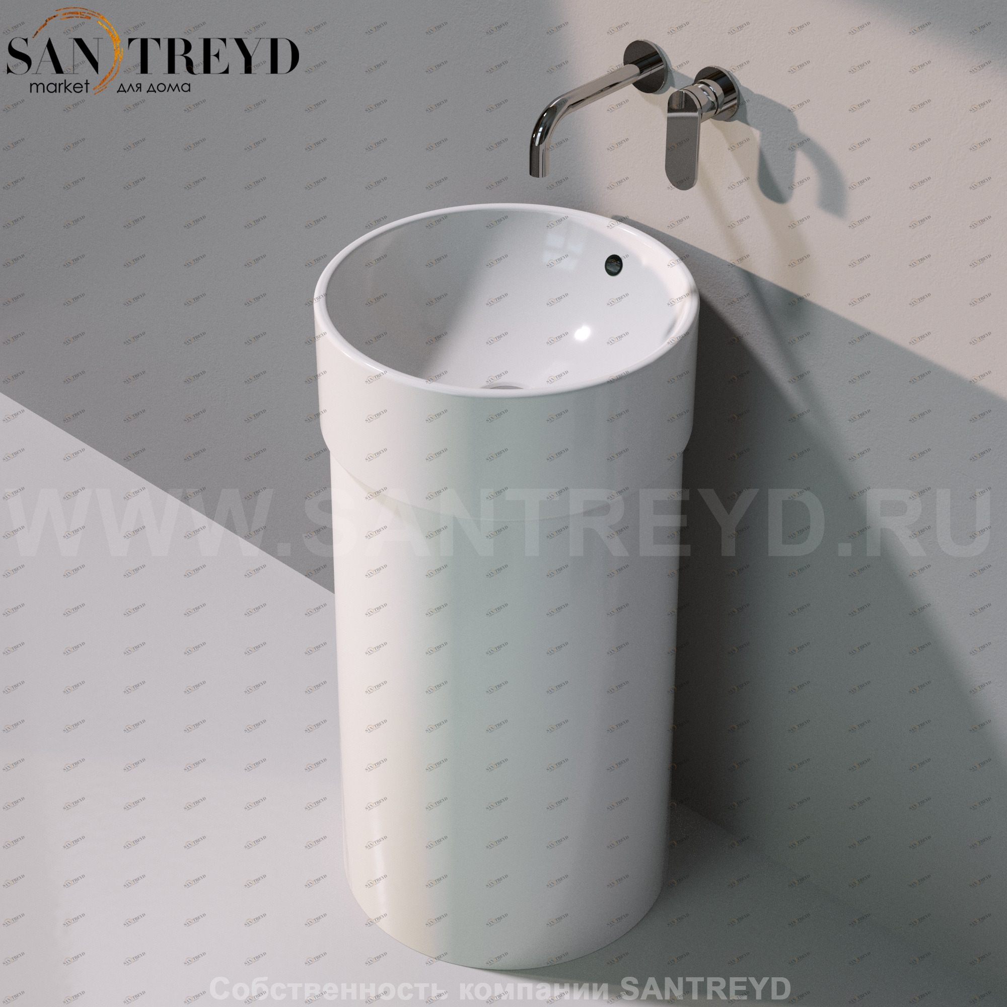 5050-42C_COLP.9016 Пьедестал для раковины овальная Ceramica Flaminia 