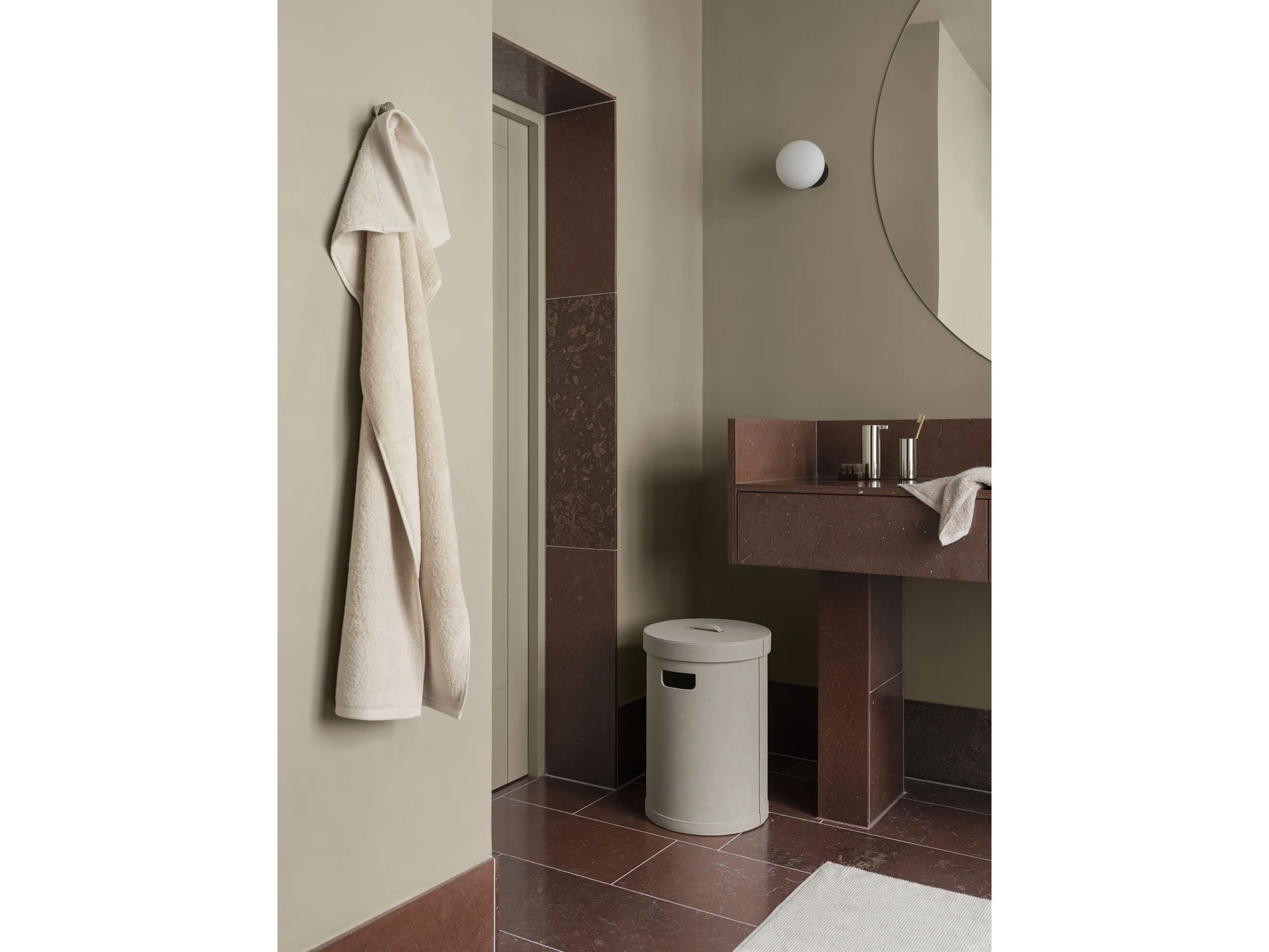 Хлопок сплошной цвет квадратный коврик для ванной blomus TUYO ARCH-00033061 - Вид №4