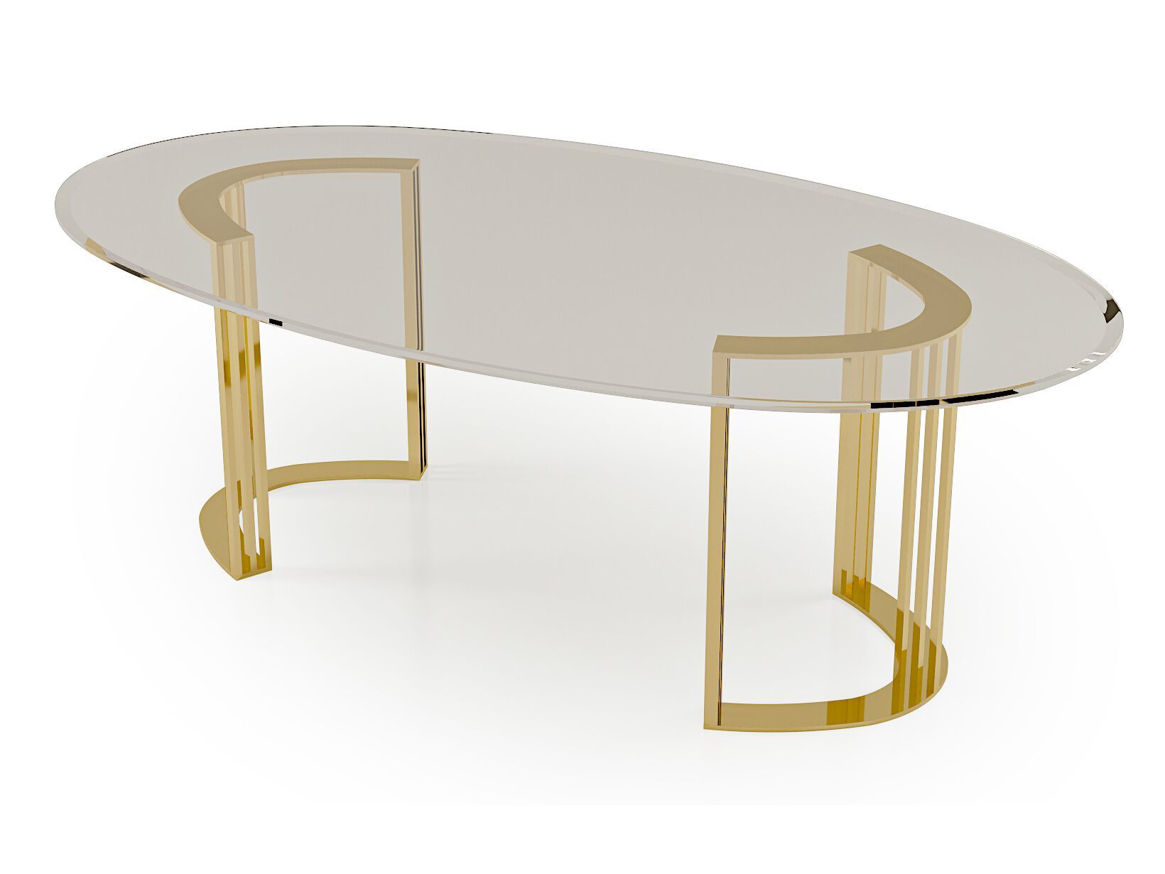 Стеклянный овальный стол Bizzotto Italia Symphony-Infinity ARCH-00148362 - Вид №5