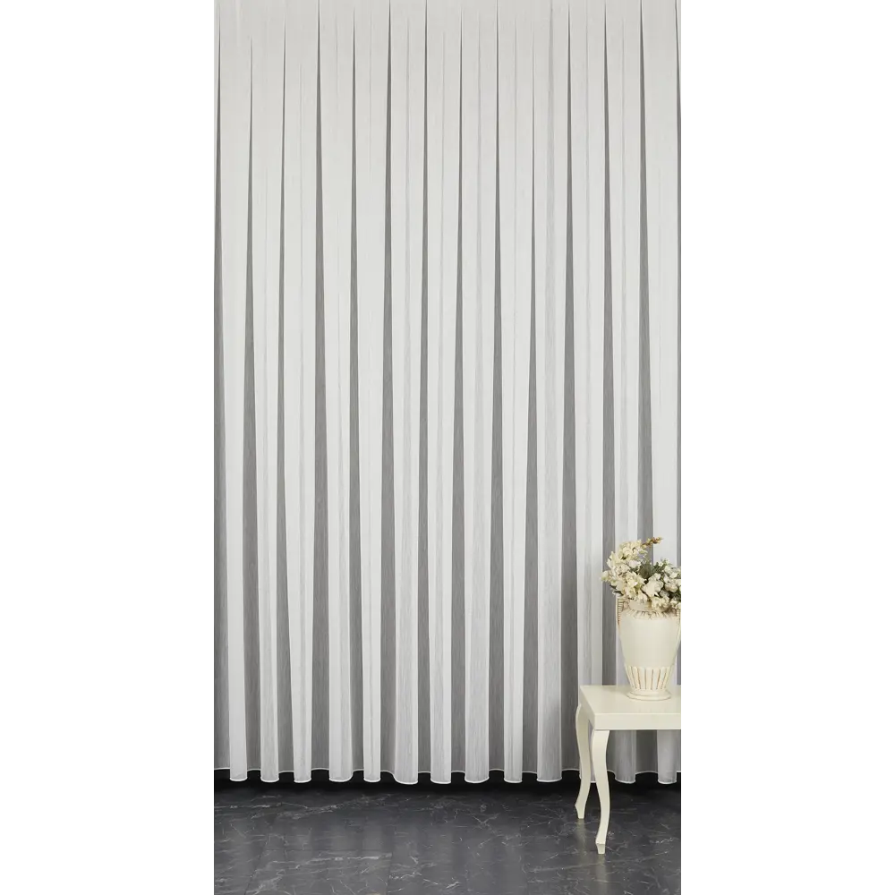 ELIT HOME Тюль Елочка кремовый - сетчатая ткань для окон 300 см 89401669 STLM-1578733