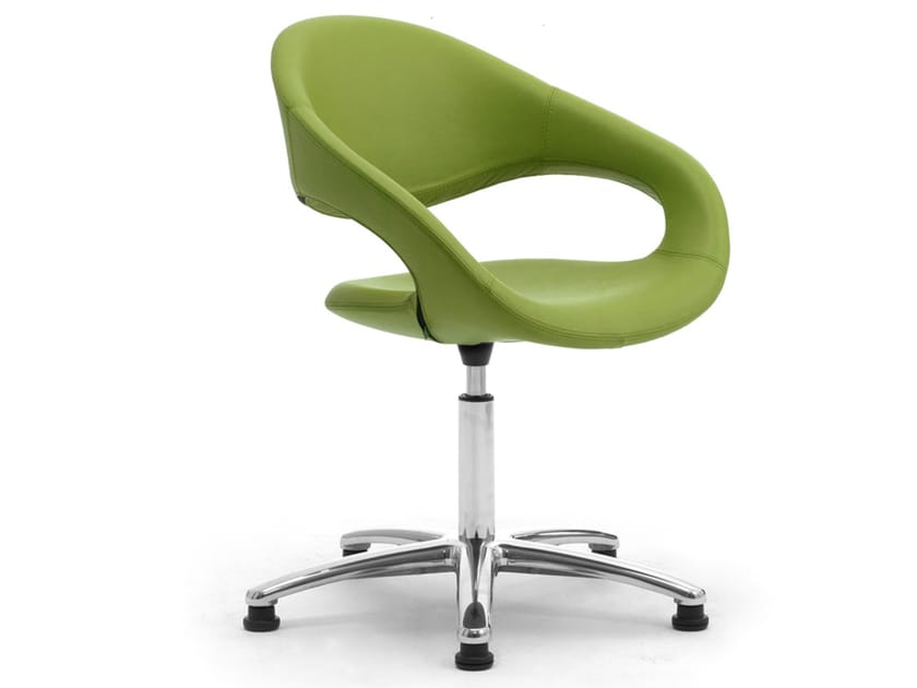 5-спицевое кожаное вращающееся офисное кресло Leyform Samba ARCH-00009822