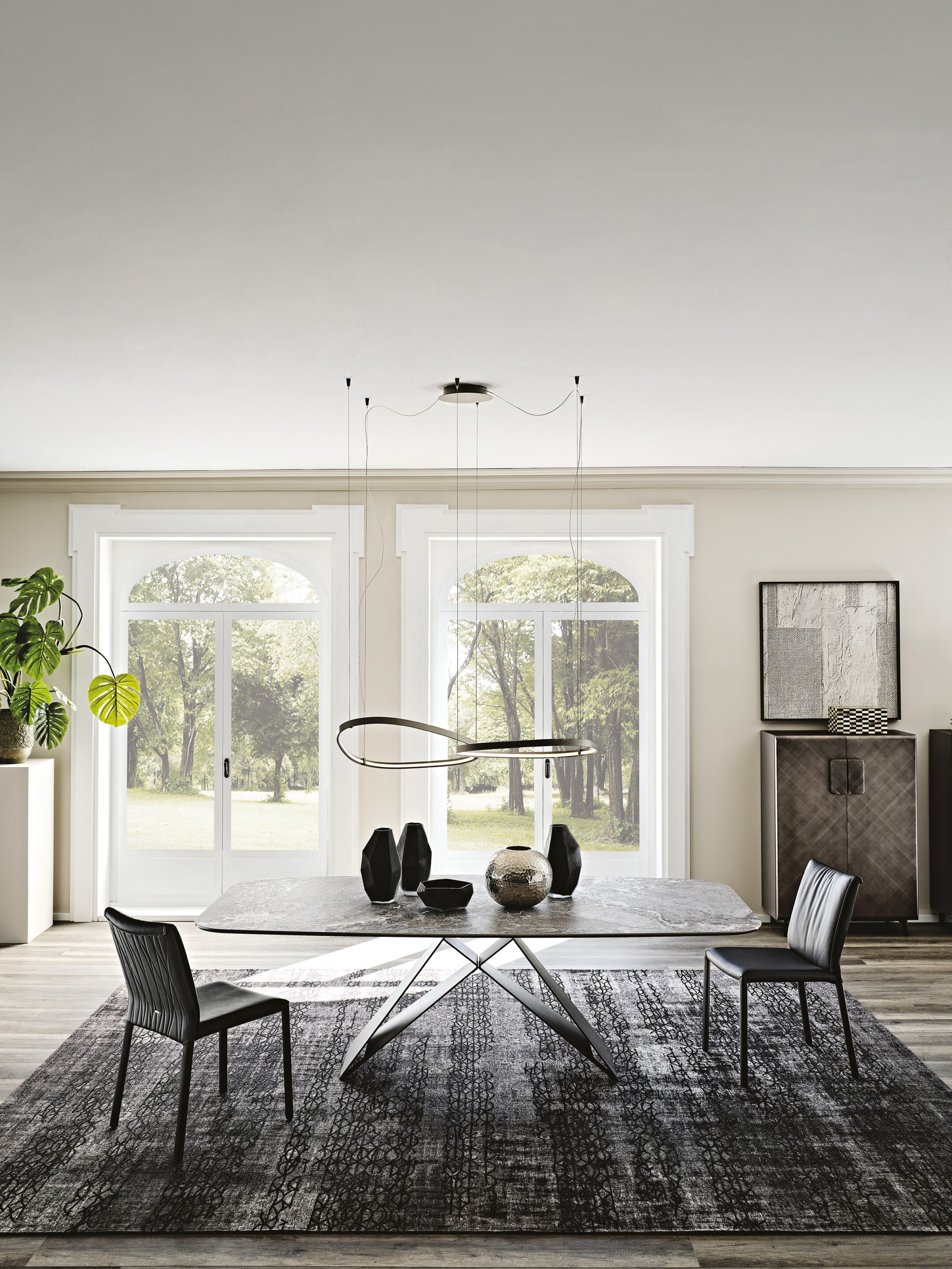 Стальной подвесной светильник Cattelan italia MAGELLANO ARCH-00132789 - Вид №1