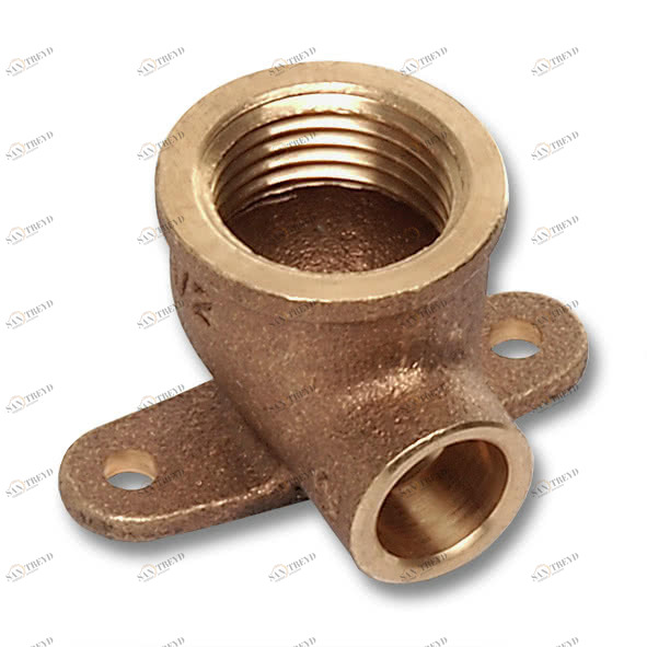 144721612 SANHA 4472G настенная водорозетка, с 2 точками крепежа, бронза 16x1/2 мм 