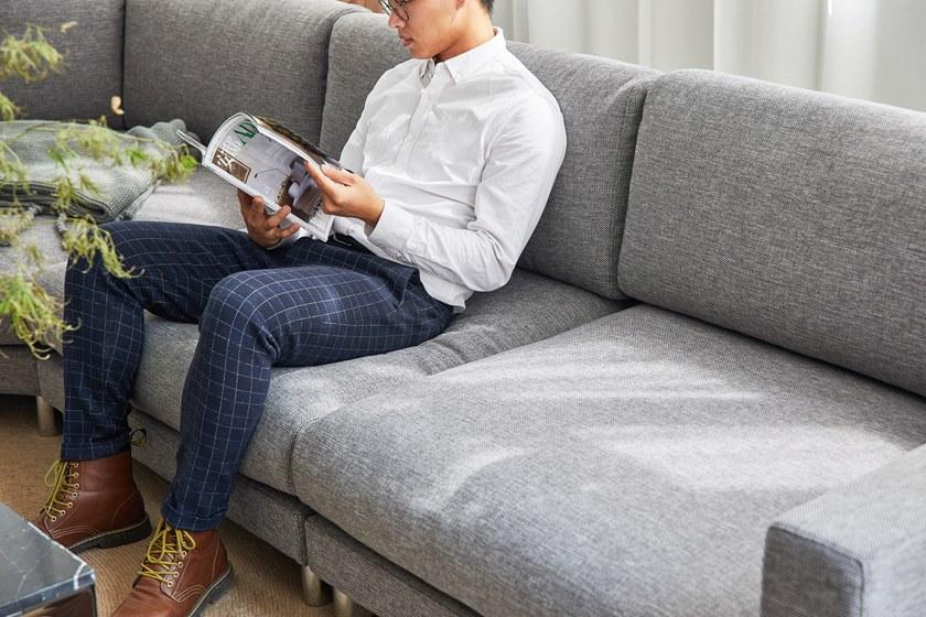 Grado Design Изогнутый диван из ткани для 4 человек Pent Pen-sf-g02 - Вид №6