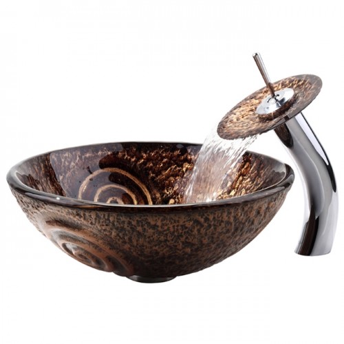 C-GV650-19mm-KGW1700 Накладная раковина на столешницу  прямоугольная Krausru  - Вид №5