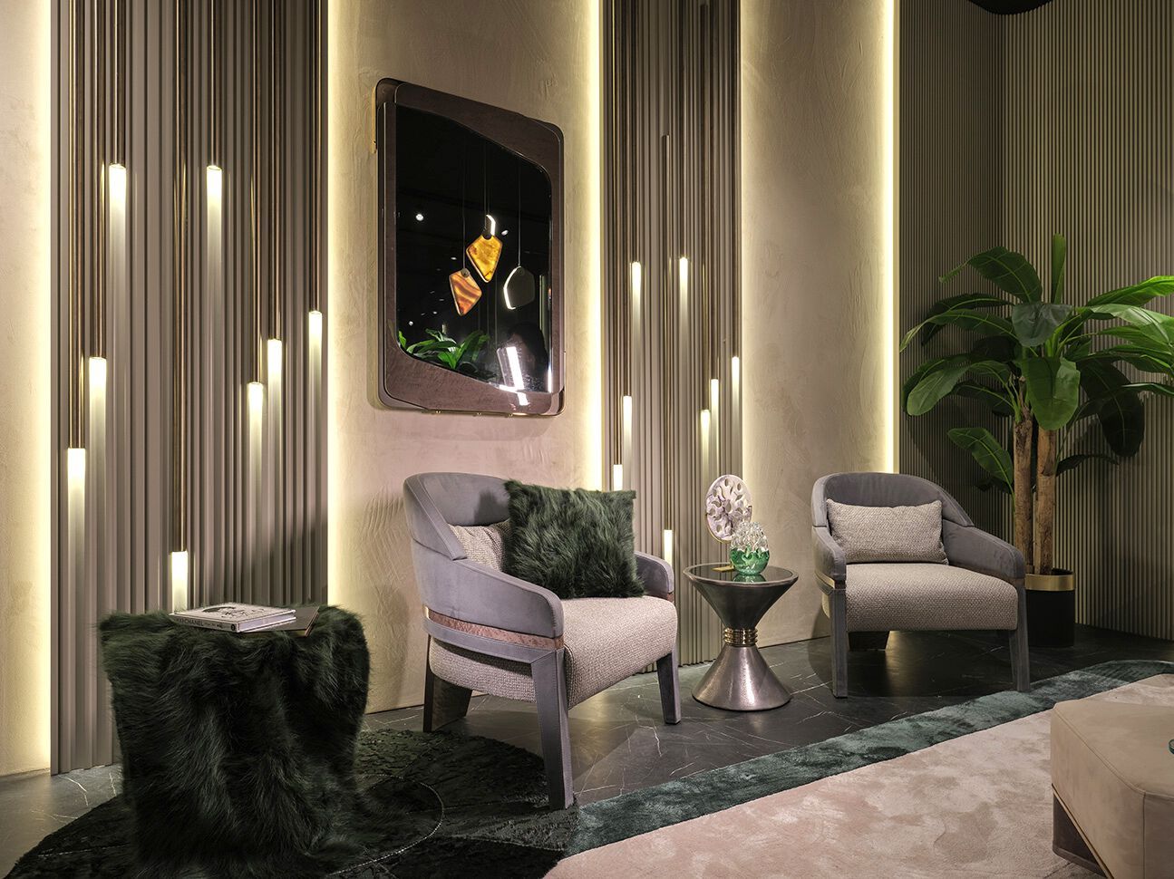 Тканевое кресло с подлокотниками Zebrano Hypnos ARCH-00007490 - Вид №3