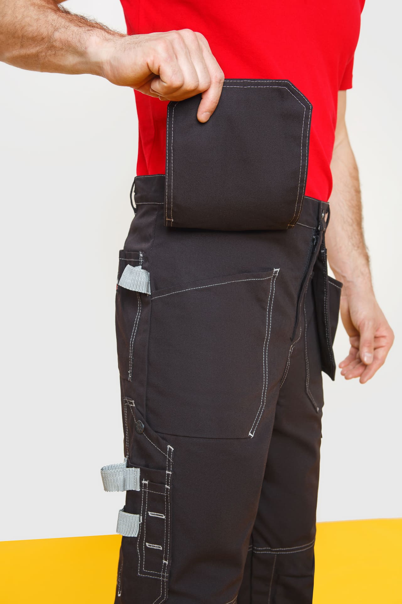 62048 Брюки  черные Union Space  Летняя спецодежда  размер 48-50/170-176  - Вид №6