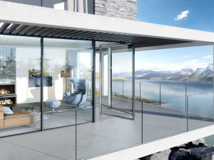 Алюминиевое парящее окно