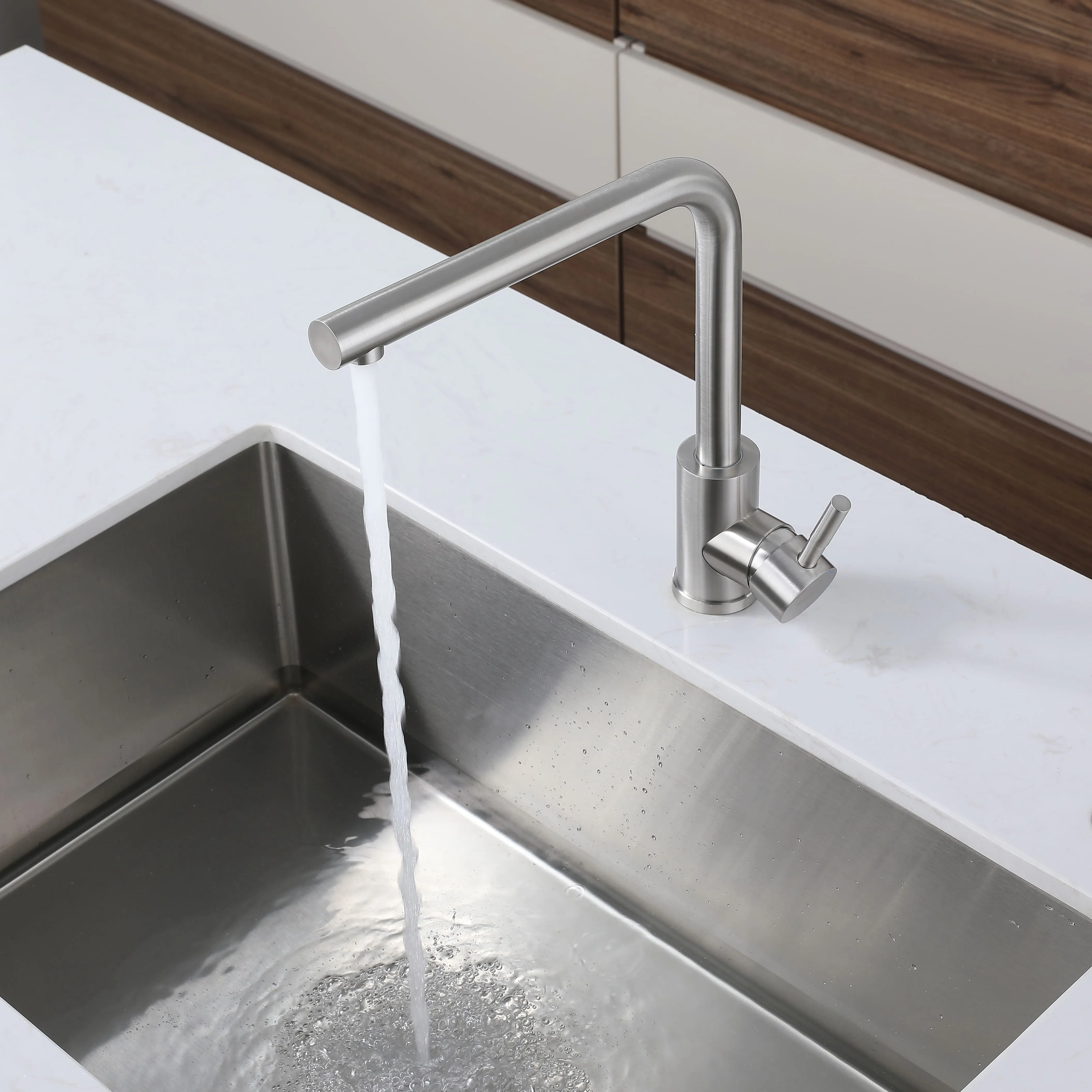 Кухонный смеситель Z-5411 песочный GranFest QUARZ - Вид №2