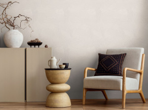 Огнестойкие обои с эффектом ткани