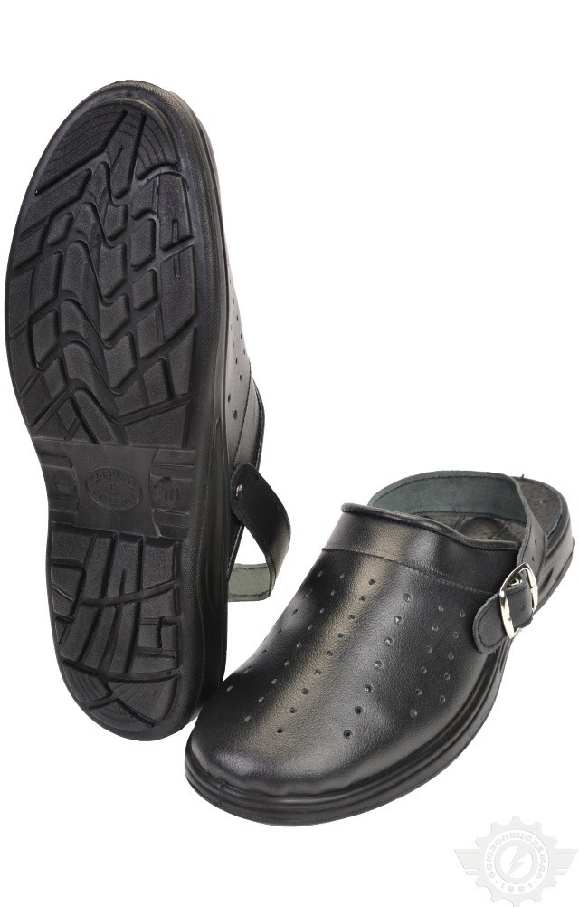 60961 Туфли Сабо "Шарм" мужские темные  Медицинская обувь размер 45 Спецодежда 