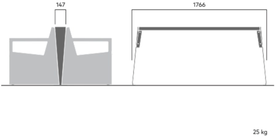 VESTRE Скамейка из стали и дерева с подлокотниками Bloc sun-id-1488211 - Вид №9