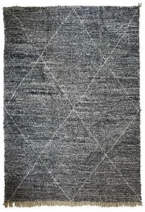 AFOLKI Прямоугольный шерстяной коврик с длинным ворсом и геометрическими мотивами Beni ourain Taa1259be