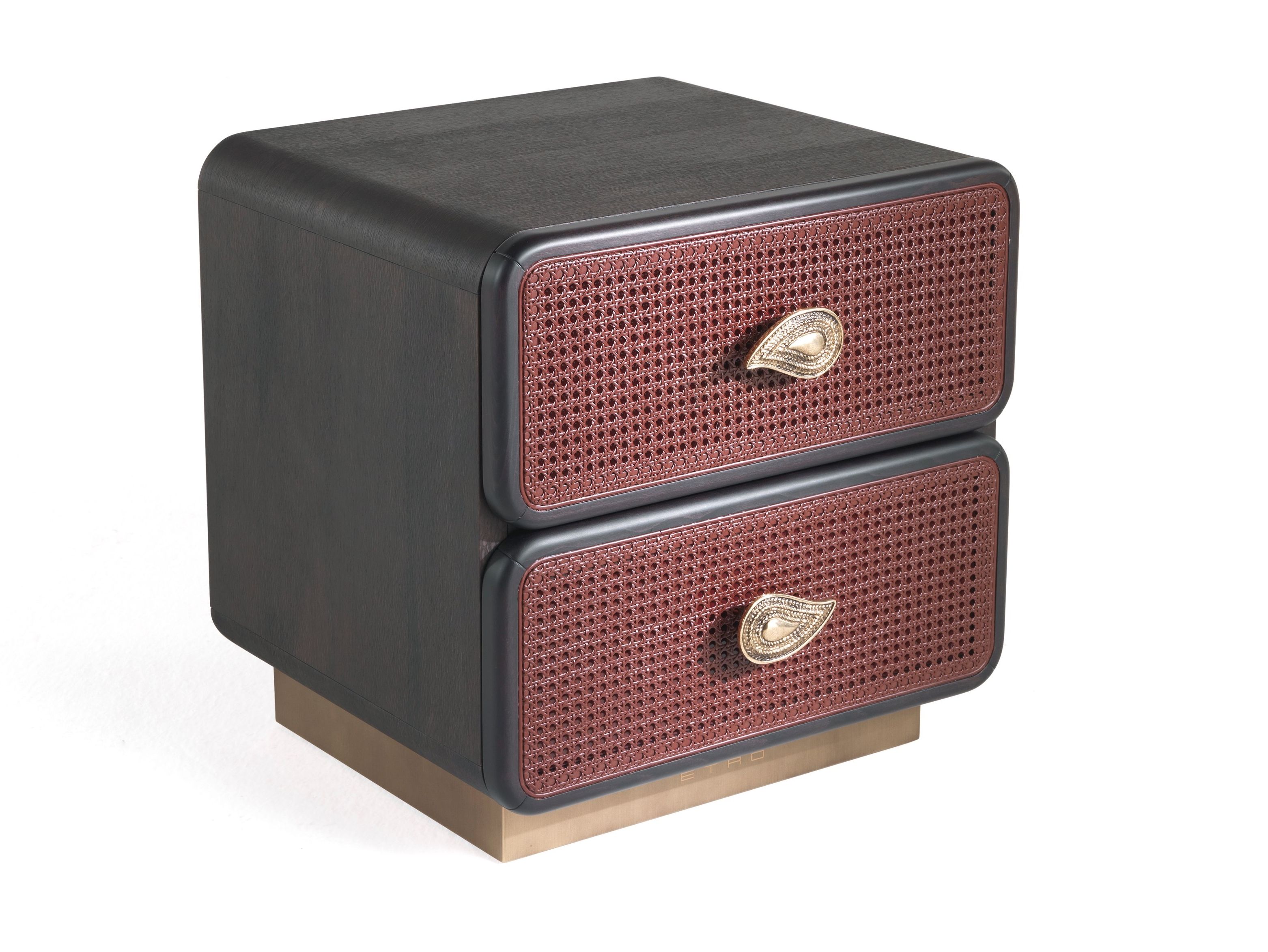 Деревянная квадратная тумбочка с ящиками ETRO Home Interiors Caral ARCH-00052827 - Вид №1