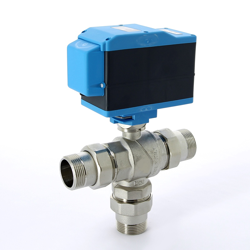 Кран шаровой с разъемными соединениями НН трехходовой MODULO COMPACT с сервоприводом EMMETI 1/2" 01425806 - Вид №1