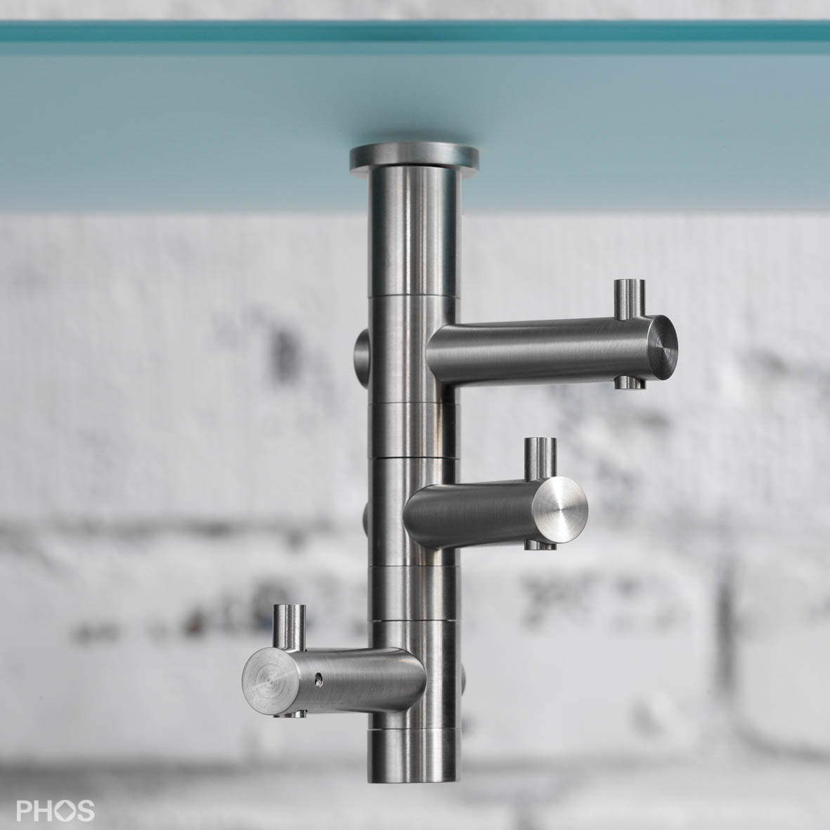 GH3H Крючок для одежды под столешницей, 3 вращающихся крючка PHOS 