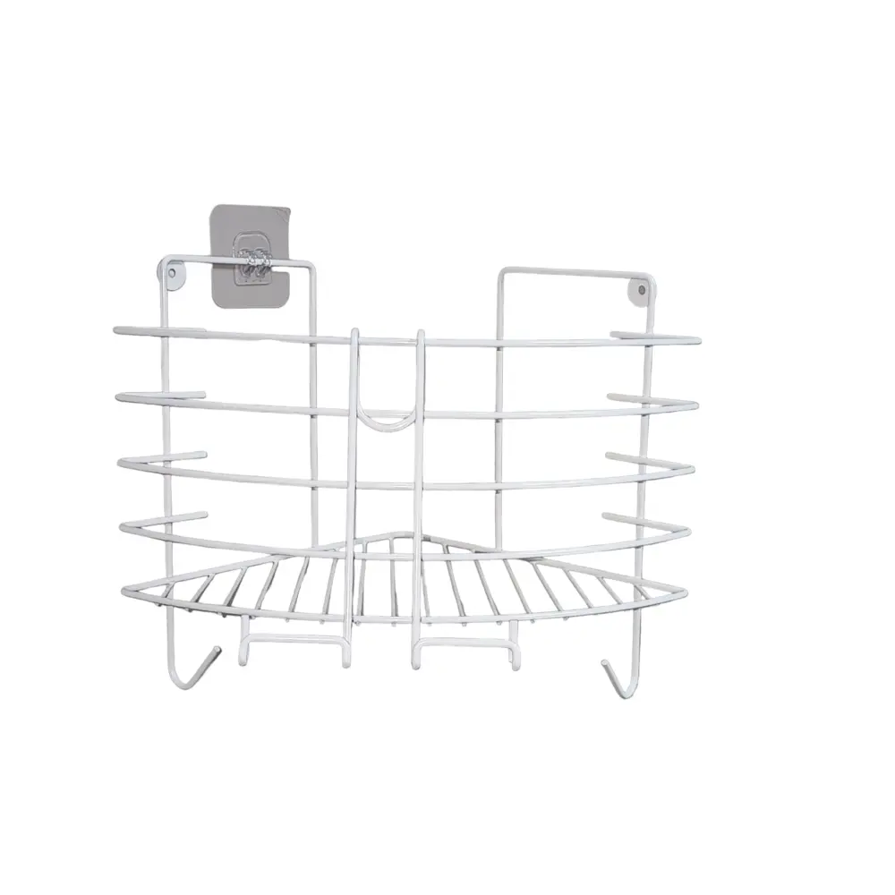 Полка для душа Swensa SWR-30-02-WHT угловая 1 ярус цвет белый STLM-2204036 - Вид №1