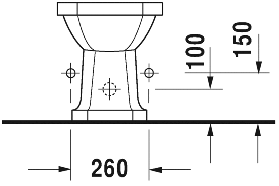 026710..00 Биде напольное 1930 Series Duravit - Вид №3