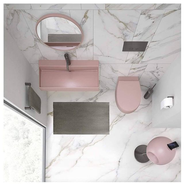 S555T0R0V6.142 Подвесной унитаз настенный Розовый A. e T. Italia Dot Италия AeT ITALIA DOT 2.0 - Вид №3