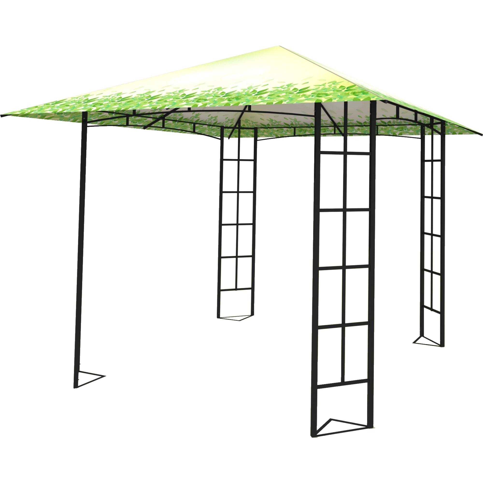 82697251 Шатер садовый Ажур 3х3х2.65 м Ажур сталь зеленый (без штор) Santreyd 