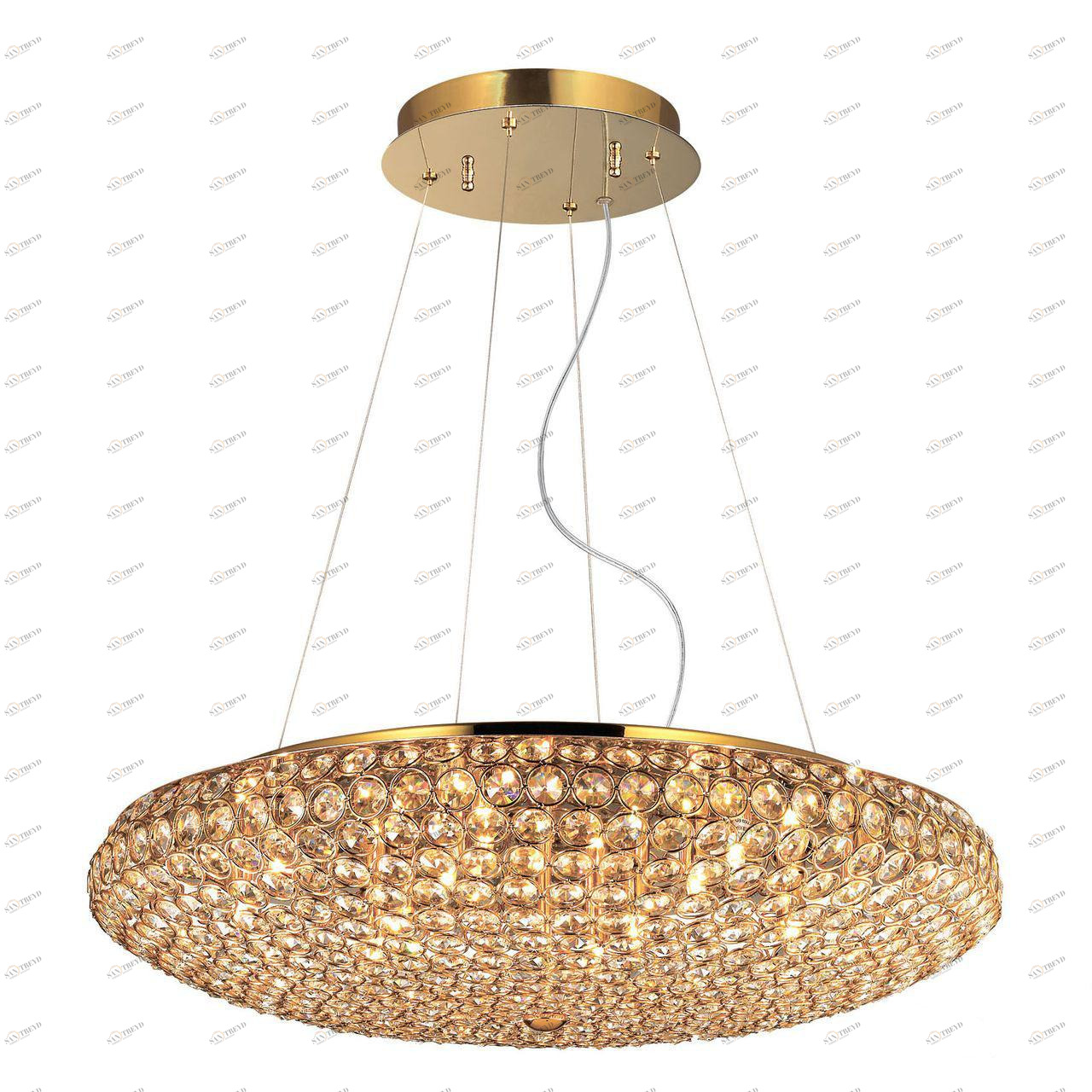 Подвесной светильник Ideal Lux King SP12 Oro IDEAL LUX ДИЗАЙНЕРСКИЕ, KING ORO 072664 Золотой 