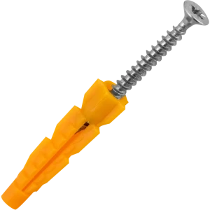 Дюбель универсальный с саморезом Ш3х35 мм полипропилен 16 шт.