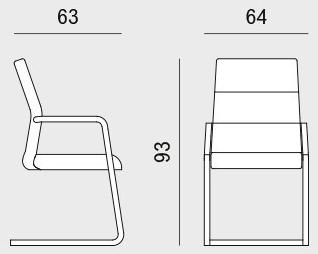Viganò Кресло консольное тканевое для залов ожидания Star sun-id-1354607 - Вид №3