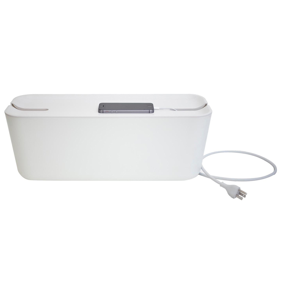 240101 Органайзер для проводов hideaway большой белый Bosign 