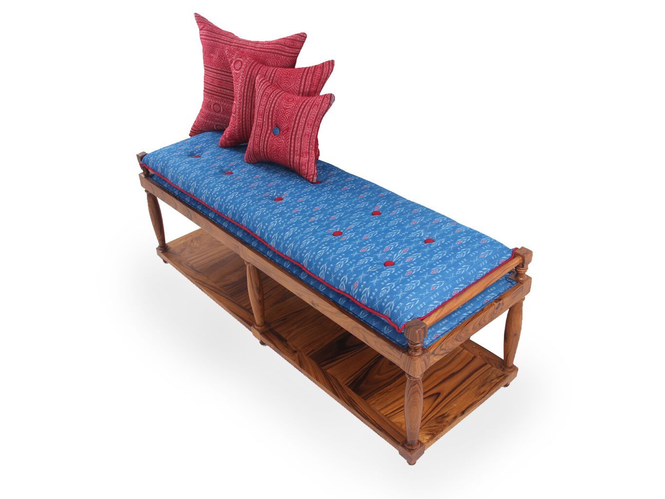 Скамейка из тикового дерева Alankaram PENKKI ARCH-00017020 - Вид №1