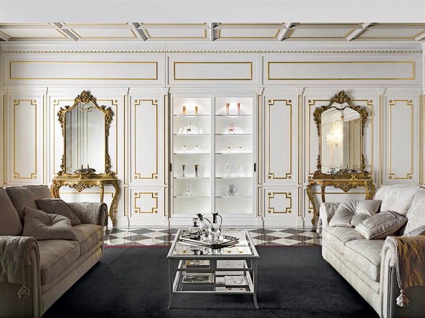 Prestige Журнальный столик из дерева и стекла с журнальной стойкой Capricci Cvf010 - Вид №1