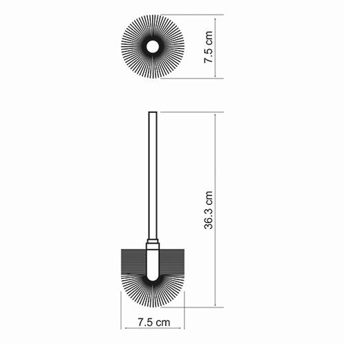 K-027 Щетка для унитаза запасная WasserKRAFT  - Вид №1