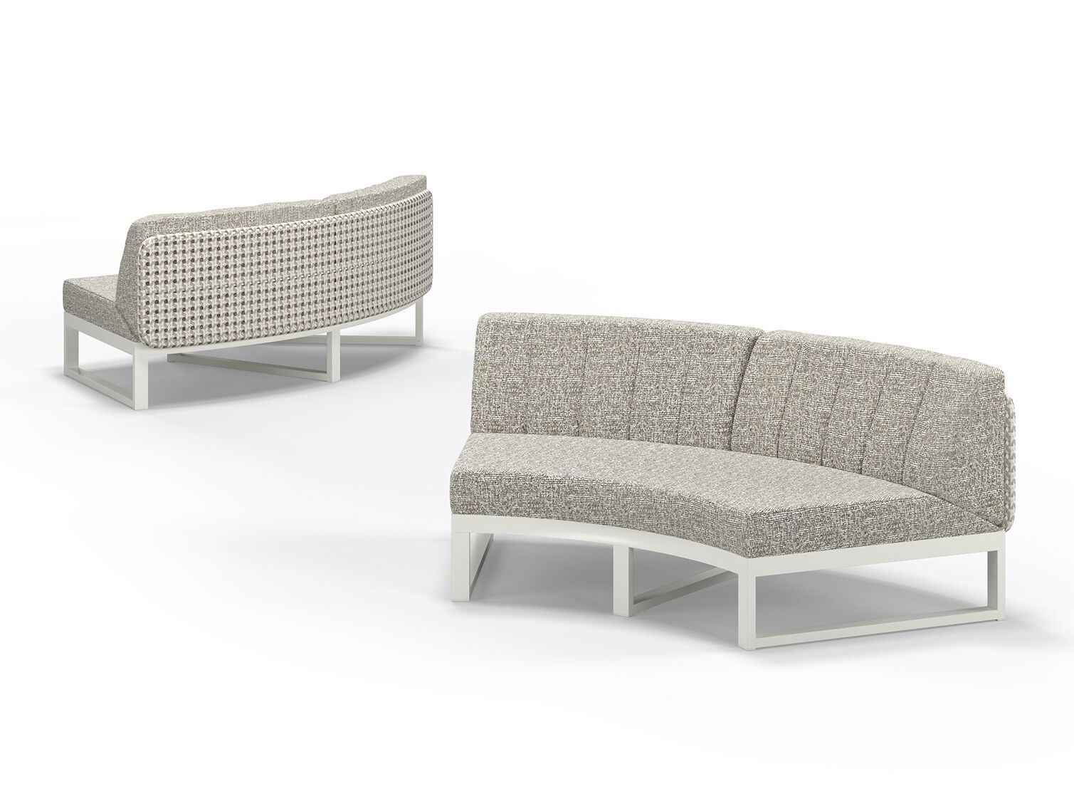 Тканевый изогнутый модульный садовый диван MAMAGREEN Munia ARCH-00029791 - Вид №3