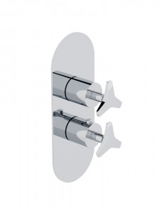 9112/2/P/E
+ 484021 Bellosta Rubinetterie ВСТРОЕННЫЙ ТЕРМОСТАТИЧЕСКИЙ СМЕСИТЕЛЬ С ДИВЕРТЕРОМ НА 2 ВЫХОДА