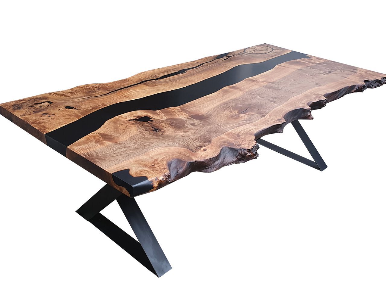 Прямоугольный стол из орехового дерева и смолы Legnor LEG2408767 ARCH-00076002 - Вид №3