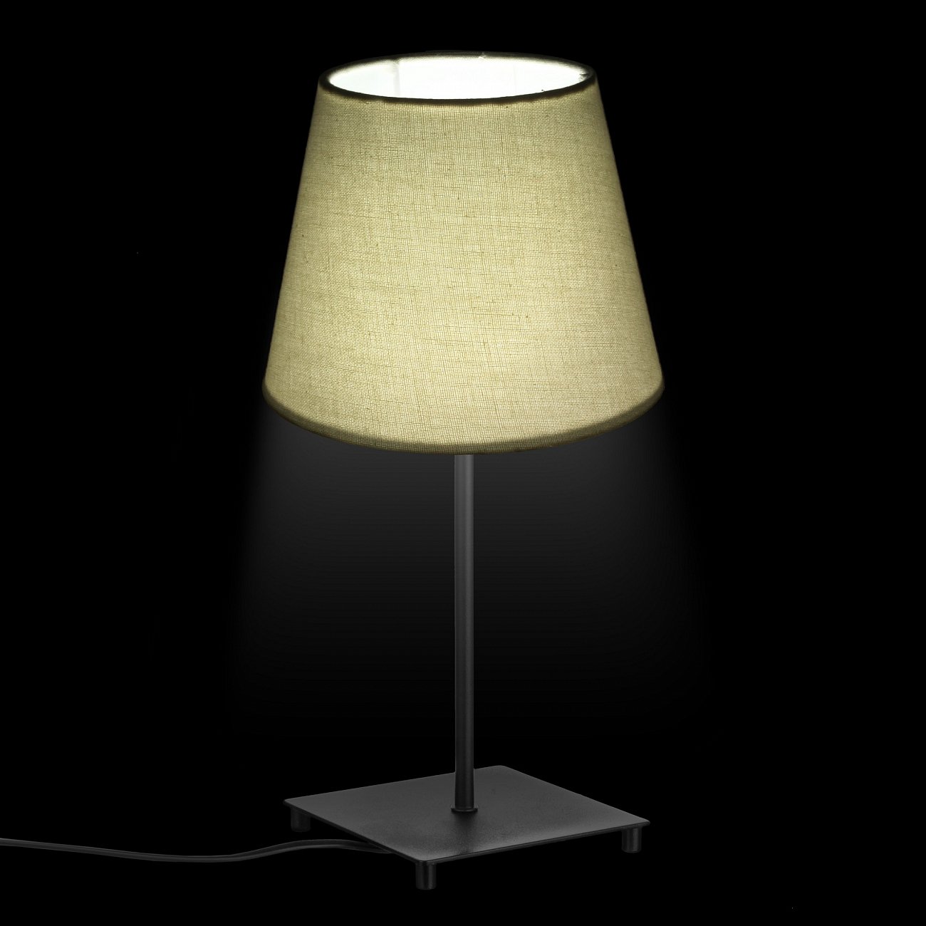 Настольная лампа с белым абажуром черная TLL.201.01.01.BL+CL1.T001 33 ИДЕИ ИНТЕРЬЕРНЫЕ, КЛАССИЧЕСКИЕ 00-3973751 Белый;черный Santreyd  - Вид №1