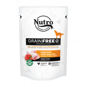 ПР0059460 Корм для собак Курица со сладким перцем пауч 85г NUTRO