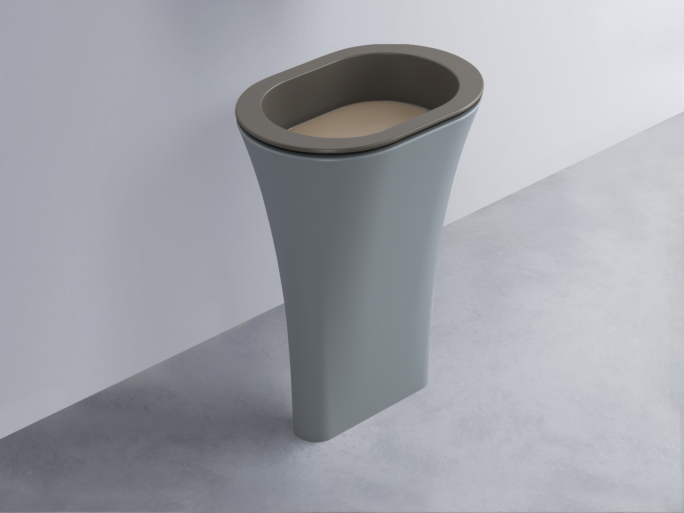 AMLA65-FN+AMPILO-AN+AMCOLO-BR Раковина Amedeo Ovale отдельностоящая cielo Enjoy + Amedeo Ceramica Cielo