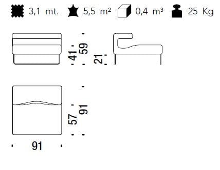 Кресло с салазками MOROSO Lowseat ARCH-00150350 - Вид №11