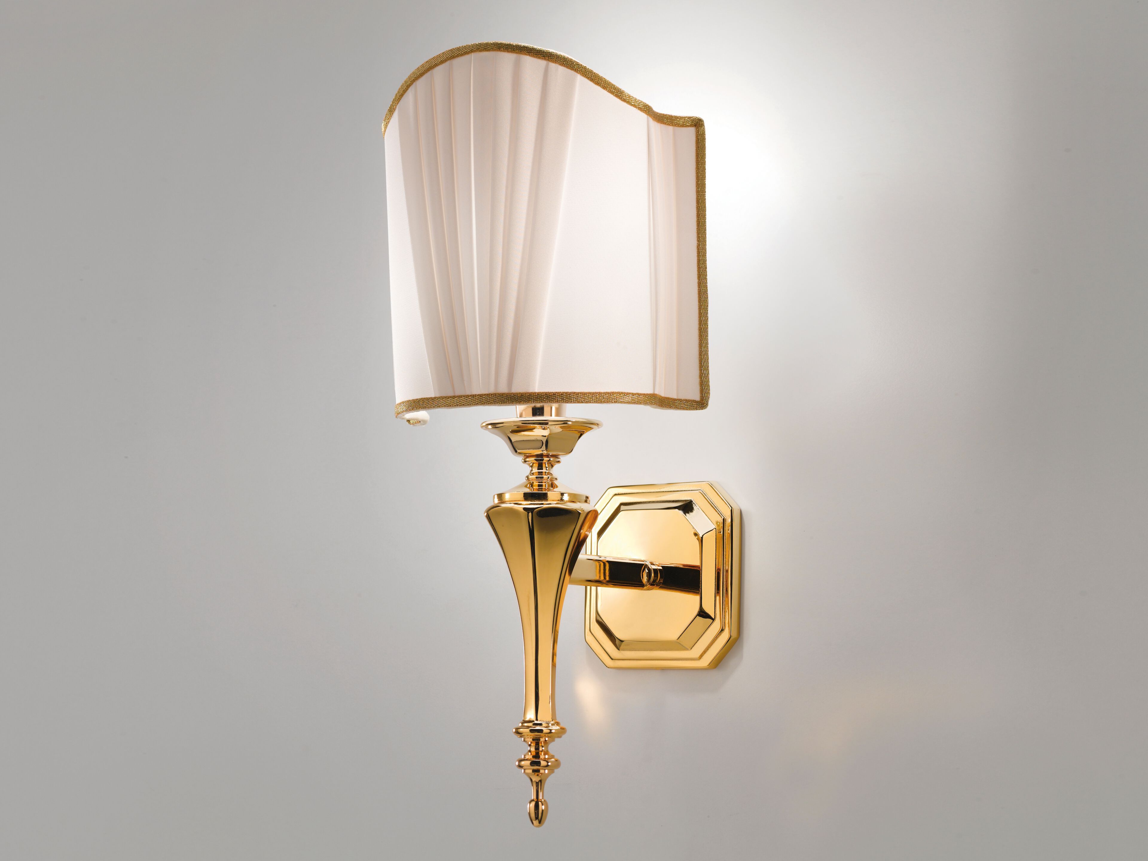 Светодиодная настенная лампа из ткани и металла с фиксированным кронштейном Cremasco Illuminazione световые работы ARCH-00120587 - Вид №1