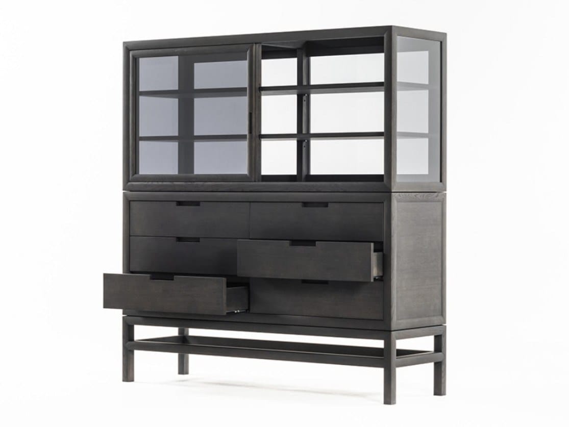 Деревянный и стеклянный шкаф с ящиками DE PADOVA Silent ARCH-00061257 - Вид №11