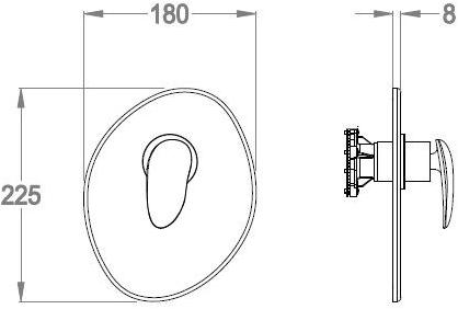 Fir Italia Смеситель для душа однорычажный Synergy open 93 9350158 - Вид №1