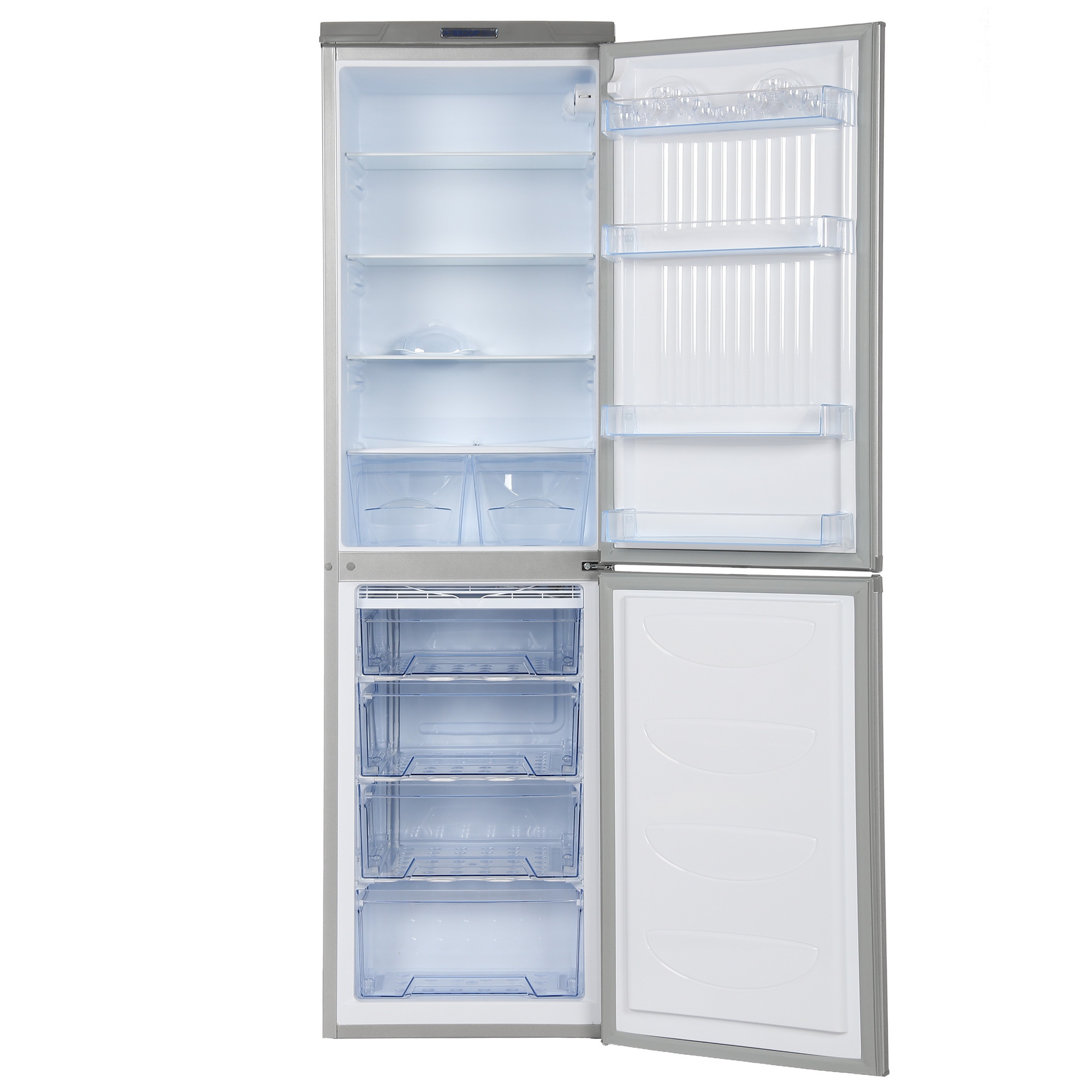 1229505 Холодильник с морозильником   DON R-297 МI серебристый STDN-0048688 - Вид №1