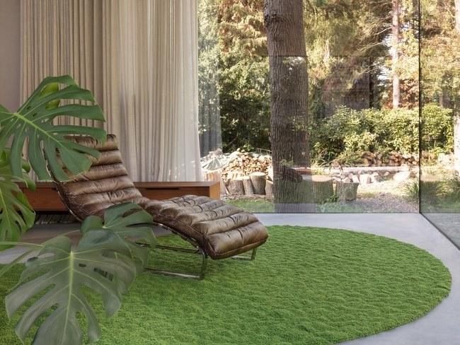 Casalis Однотонный круглый коврик sun-id-1370274 - Вид №4