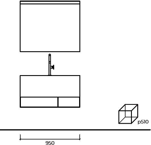Cerasa Тумба под умывальник, лакированная, с вешалкой для полотенец Nerolab sun-id-1382200 - Вид №3